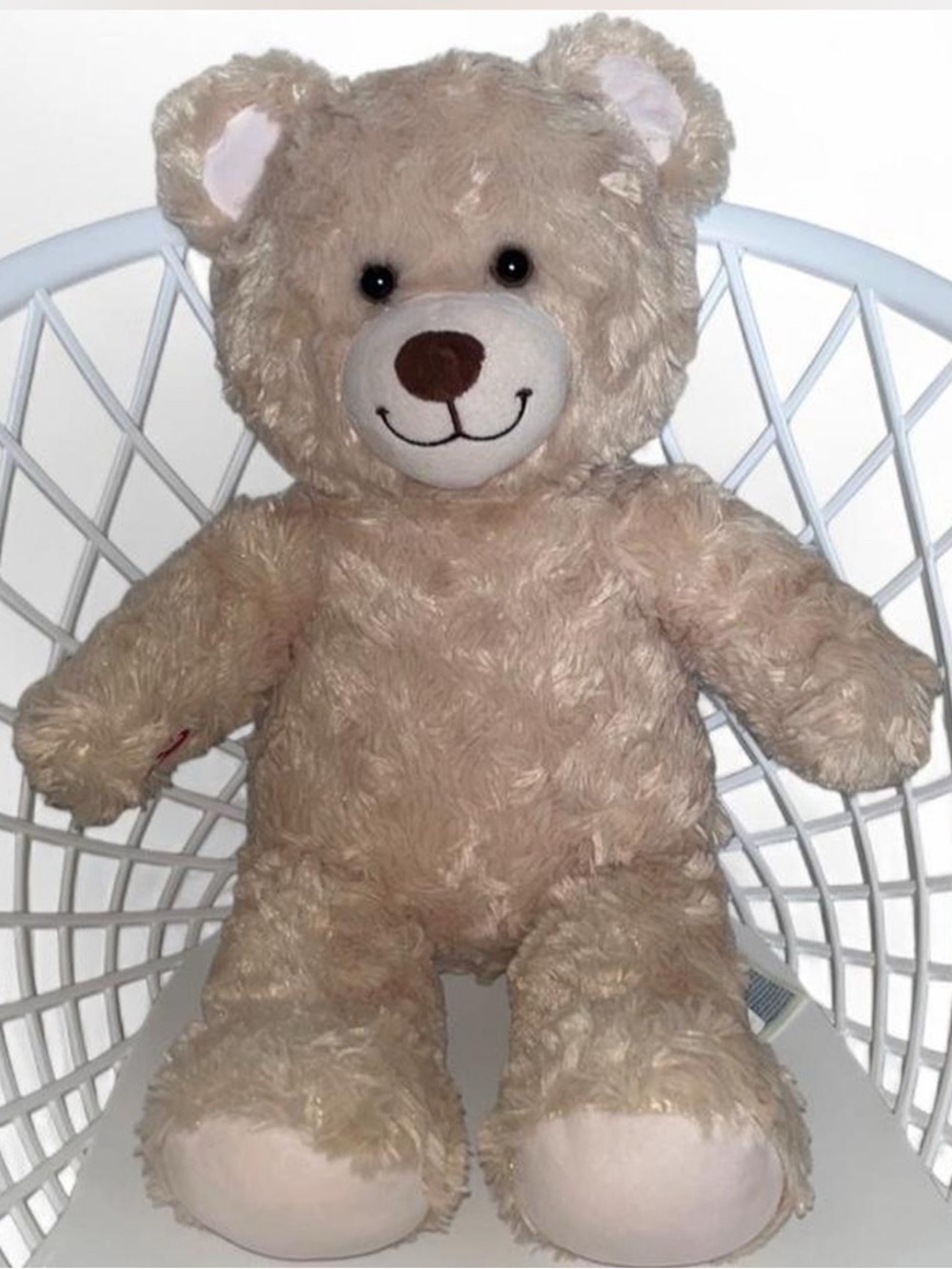 Circa 2018 Build-A-Bear Light Beige Teddy Bear Plush